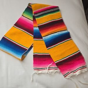 Colorful Striped Blanket Scarf